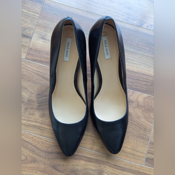 Cole Haan Black Leather Pumps - Bethany, Size 41 - Picture 1 of 3